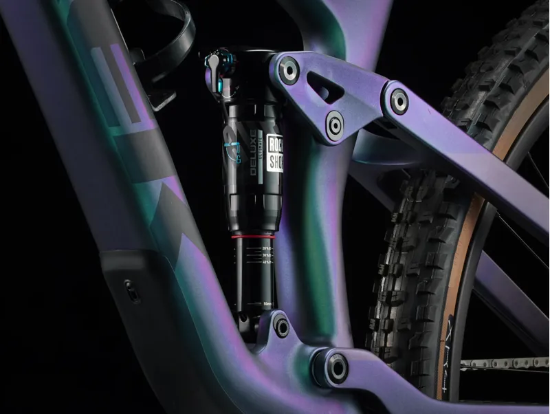 Trek Top Fuel 9.8 GX AXS Full Suspension Mountain Bike 2025 in Matte Emerald Iris-5